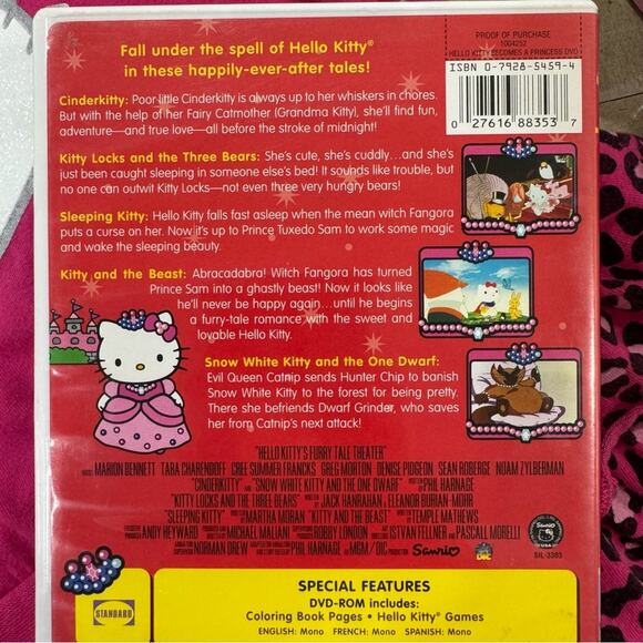 Hello Kitty Becomes a Princess DVD - Pink 5 Episodes - Picture 4 of 6